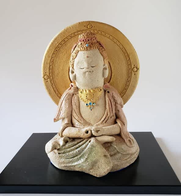 陶のお地蔵さま 瞑想