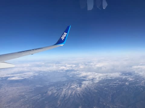 大阪行きの飛行機からの景色がきれいだった Takubonpapa Blog