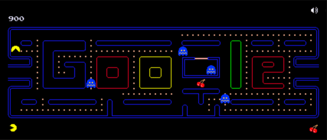 Googleのロゴ 過去の人気doodleゲームで楽しく家で過ごそう パックマン 10年 Etoile