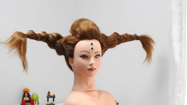 ハロウィン仮装パーティ髪型 特集 魔界女王の角の作り方 Youtube