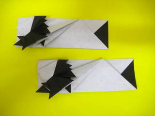ヤマアラシの箸袋おりがみ 創作折り紙の折り方