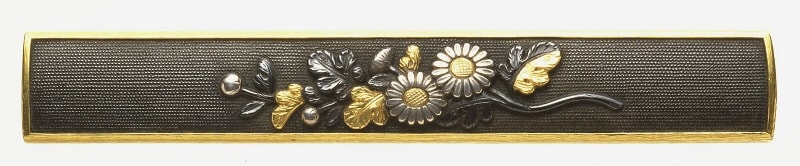 枝菊図小柄 後藤光理 - 鐔鑑賞記 by Zenzai 枝菊図小柄 後藤光理 - 鐔鑑賞記 by Zenzai