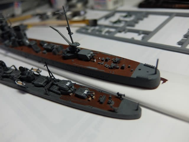 タミヤ 軽巡洋艦 矢矧 元杜重工