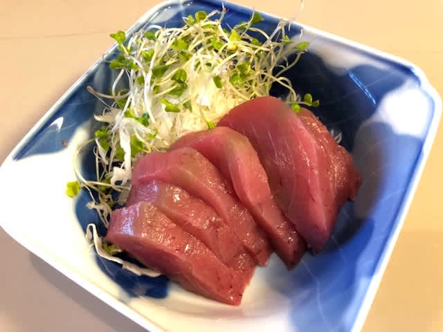 メジマグロとツブ貝 りぷママごはん メジマグロとツブ貝 りぷママごはん