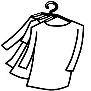 Tシャツ 洗濯物 イラスト シンプルイラスト素材