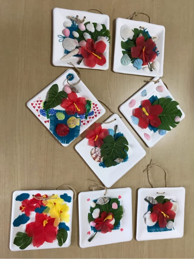 夏の壁飾り かんたんな微笑み