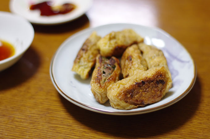 できあがり~♪ あげの餃子