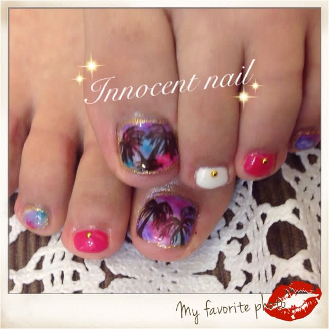 ヤシの木フットネイル Innocent Nail