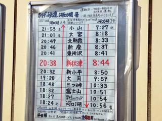 ホリデー快速 河口湖号の時刻表 自転車日記 ホリデー快速 河口湖号の時刻表 自転車日記