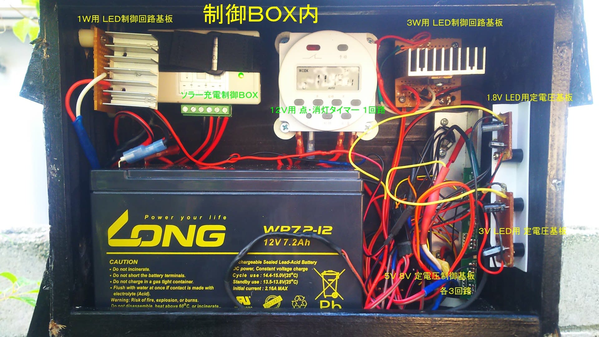 ソーラーパネルによる庭のｌｅｄ照明 Kikicocoの道草jiのrc機製作雑記