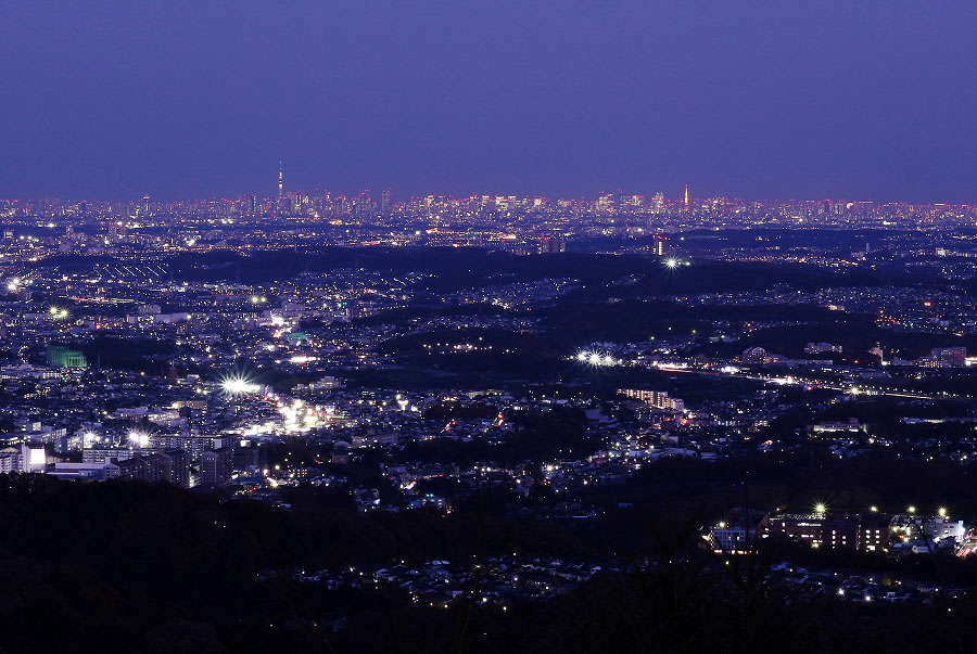 高尾山からのキラキラ夜景 Morinoki 11