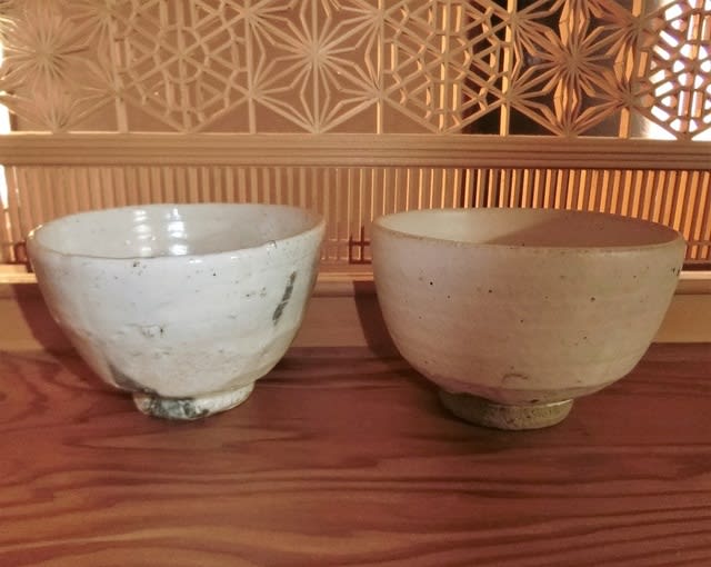 買取 ◇ 荒川豊蔵作 粉吹風茶碗 虎渓山水月窯 共箱 昭和25年頃の作品