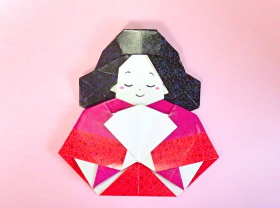 折り紙お雛様の折り方の作り方 創作 創作折り紙の折り方