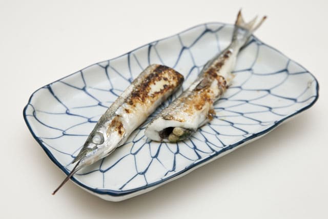 12 05 02の夕食 サヨリの塩焼き Ikeda Hiroyaのとりあえずブログ