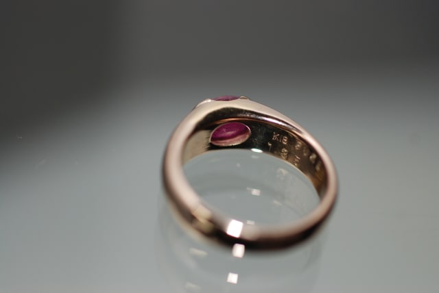 ルビー K18ピンクゴールドのリング - 札幌の結婚指輪（マリッジリング）婚約指輪（エンゲージリング）オーダー、リフォームのハンドメイド