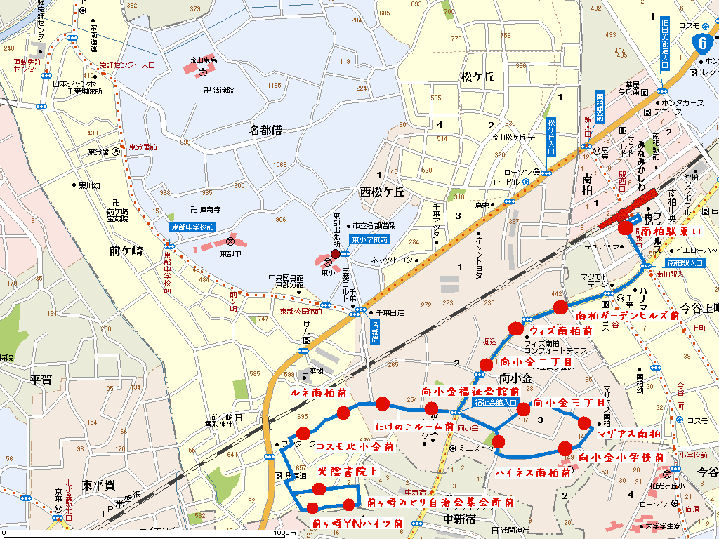 新ぐ07系統 向小金三丁目経由 前ヶ崎みどり循環 流山市内バス案内 新ぐ07系統 向小金三丁目経由 前ヶ崎みどり循環 流山市内バス案内
