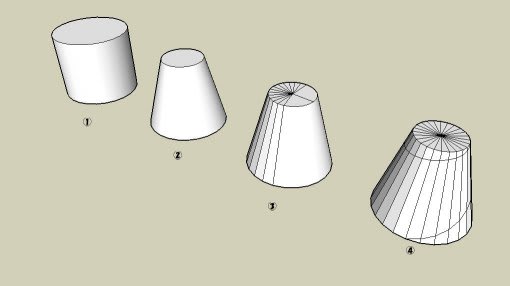 先が細くなるスパイラル Sketchup R を楽しむ