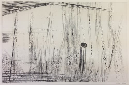 駒井哲郎    『街』　銅版画　名品　人気作家 駒井哲郎 『街』銅版画名品人気作家