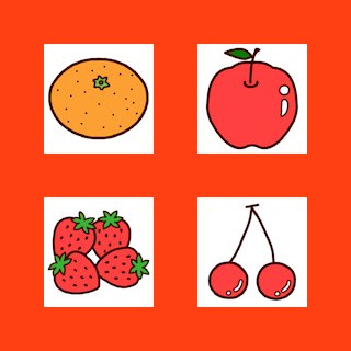 果物1 果物 野菜 ミニカット 素材屋イラストブログ