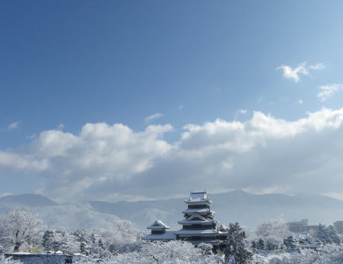 雪の松本城　2013/2/13