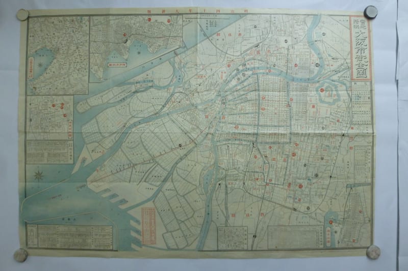 I-150 大阪市街全圖 明治40年 - 新日本古地図学会 I-150 大阪市街全圖 明治40年 - 新日本古地図学会
