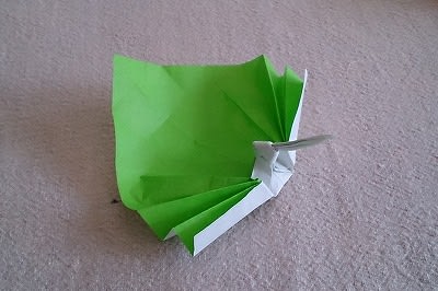 折り紙で器 木の葉皿 を折ってみましたpart5 柿と長方形立体折り容器も折りました 日だまりのエクセルと蝉しぐれ