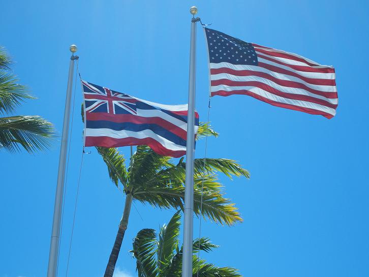 ハワイ州の旗 ホロホロ 日和