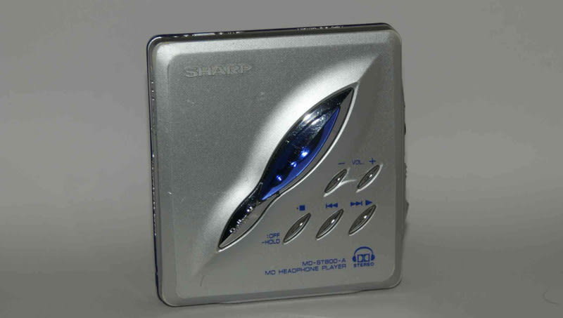 SHARP ポータブルMDプレーヤー MD-ST800-A ドルビーヘッドフォン搭載 