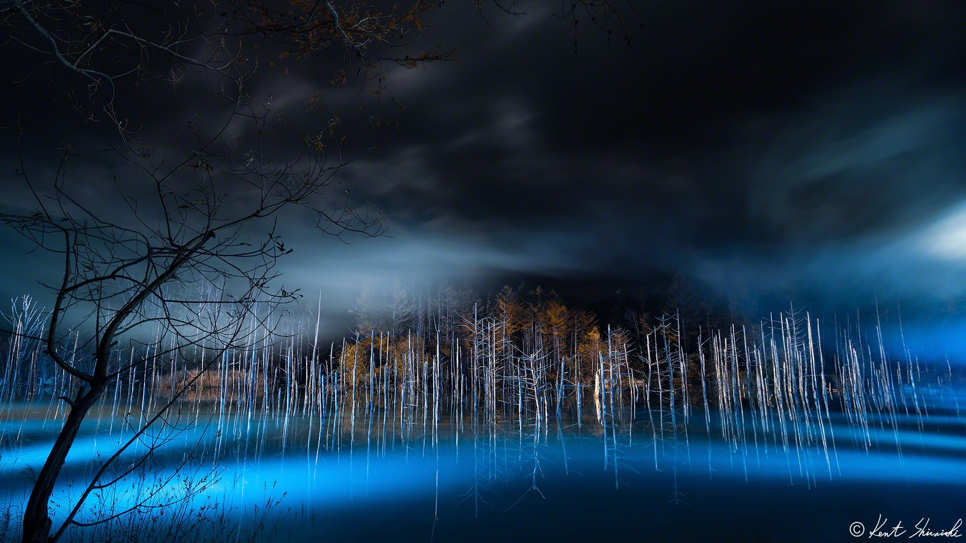 北海道美瑛町 青い池のライトアップ 11月1日から来年4月30日まで開催 Kent Shiraishi Photo Blog