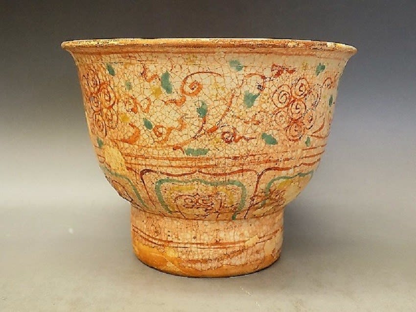 紅安南茶碗 紅安南草花文茶碗 徳川美術館 重要美術品 写し レプリカ