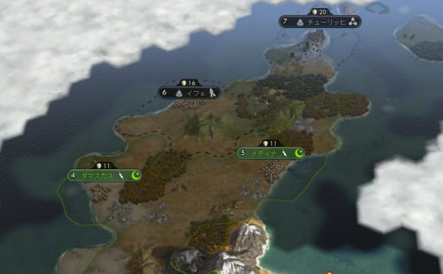 Civ5 Bnwマルチプレイ 2 ひっそり軍拡時代 独りで歩いてく人のブログ