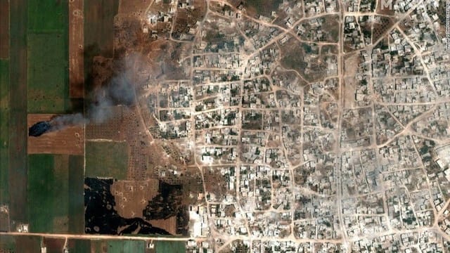 Cnn 5月29日18 00分 シリア北西部で続く空爆と戦闘 衛星写真に破壊の跡 森羅万象 考える葦 インターネットは一つの小宇宙 想像 時には妄想まで翼を広げていきたい