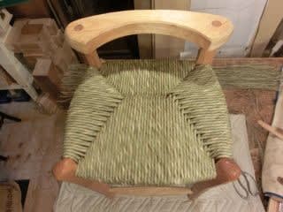 椅子の座面の変わり編み - 木楽工房ブログ ー森からのきらくな便りー