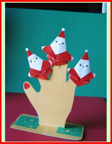 指人形 サンタさん 折紙 遊 楽 館