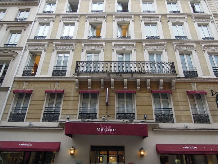 11 11月パリ ホテル Mercure Opera Garnier Jgc主婦の個人海外旅行の達人 をめざして