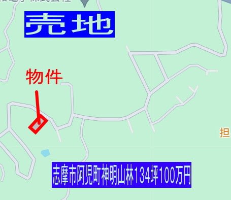 三重県志摩市阿児町神明100万134坪売地イマメノ多数はえています