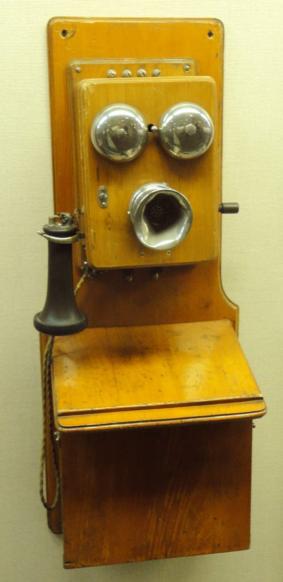 デルビル磁石式壁掛電話機 1927年製 - アンティーク/コレクション