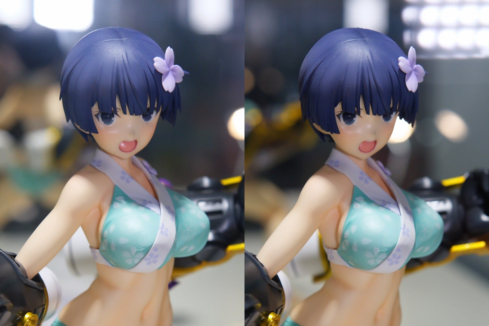 ホビーストック 閃乱カグラ 夜桜 水着ver サンプル展示 3dの立体視でフィギュアを眺めるブログ 空き家