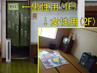 入ってすぐのところは、男性用で、上は女性用だそうです。階段。売店もあるので、買ってくれると良いな。と言ってました。 入ってすぐのところは、男性用で、上は女性用だそうです。階段。売店もあるので、買ってくれると良いな。と言ってました。