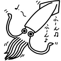 イカ イラスト シンプルイラスト素材