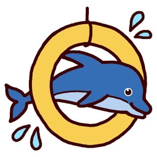 イルカ ラッコ クジラ 海の動物 ミニカット 素材屋イラストブログ