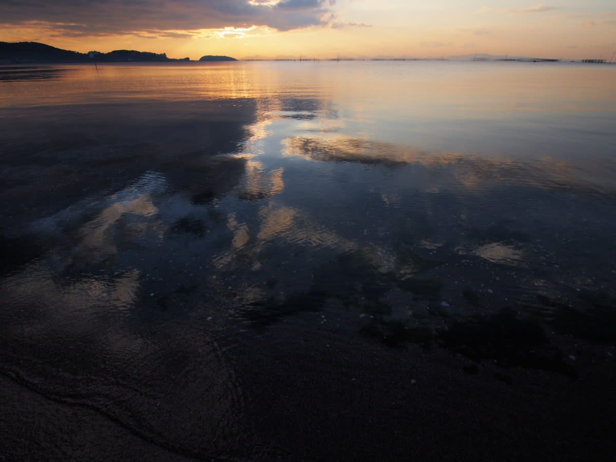 吉良、吉田海岸の朝の画像