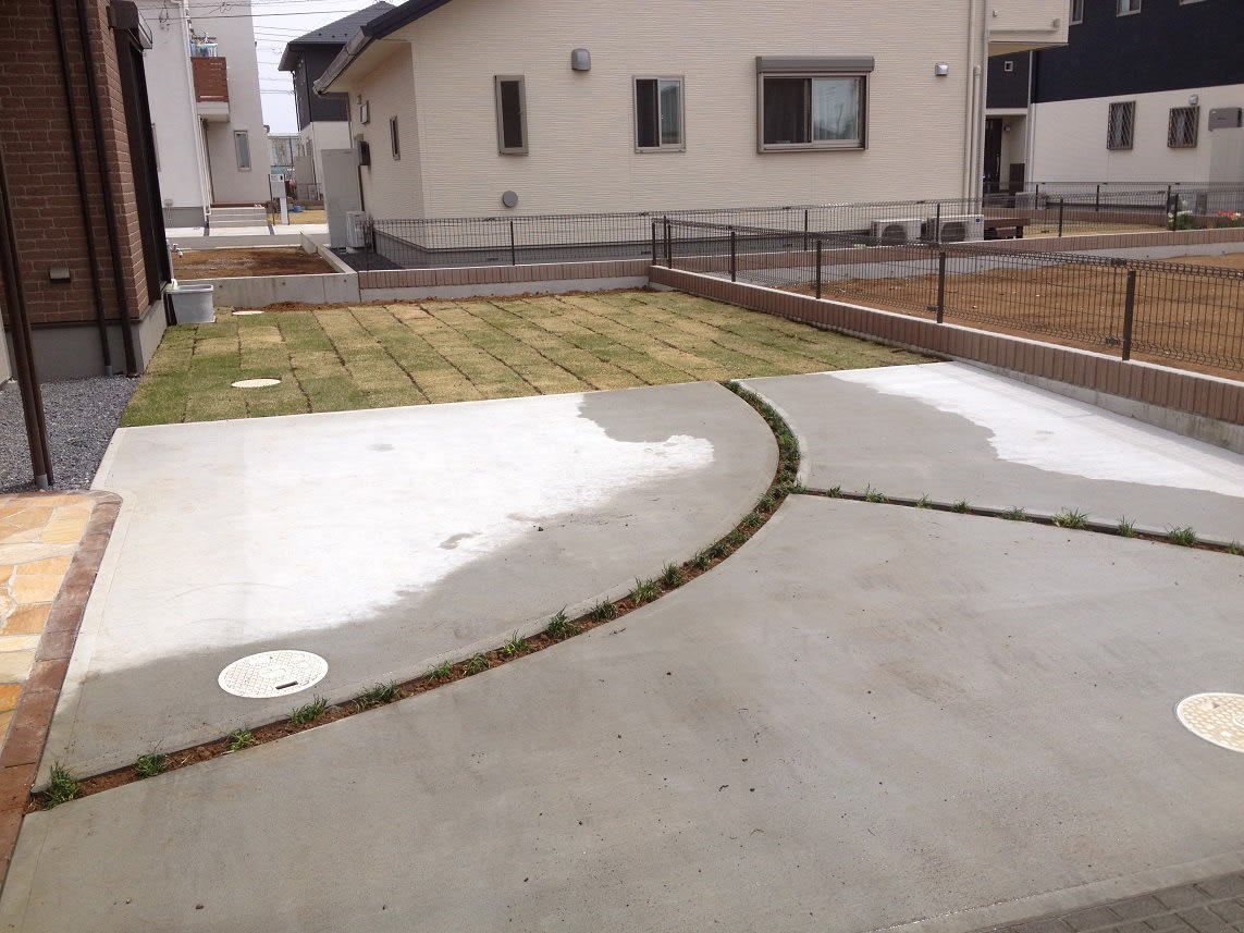 駐車場の目地に玉竜を植える の巻 喝 Since 05
