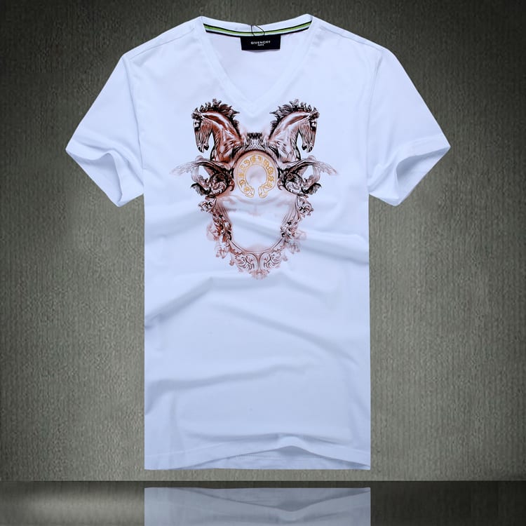 GIVENCHY ジバンシー 2014/15年春夏新作 メンズ半袖Tシャツ(ホワイト)(ブラック) - brightpoint
