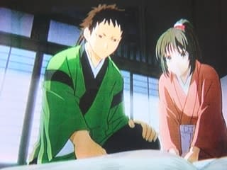アニメ薄桜鬼第十話 山崎と千鶴画像