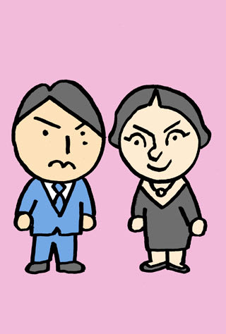 滝沢秀明さんと武井咲さんの似顔絵