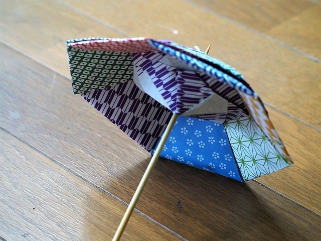 傘 ワンピース２デザインを折る 花遊び 山遊び