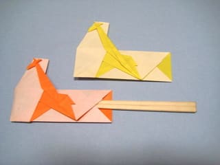 キリンの箸袋おりがみ 創作折り紙の折り方