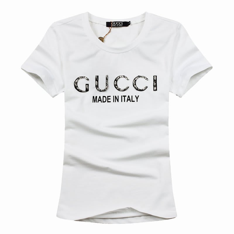 GUCCI グッチ 2014/15年春夏新作 レディース半袖Tシャツ(ホワイト)(ブラック) - brightpoint