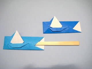 ヨットの箸袋おりがみ 創作折り紙の折り方